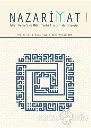 Nazariyat - İslam Felsefe ve Bilim Tarihi Araştırmaları Dergisi Sayı: 