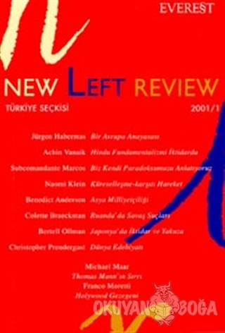 New Left Review 2001 / 1 - Türkiye Seçkisi - Perry Anderson - Everest 