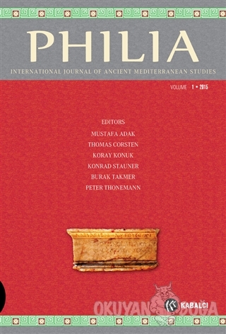Philia : Volume 1 2015 (Ciltli) - Mustafa Adak - Kabalcı Yayınevi - Ak