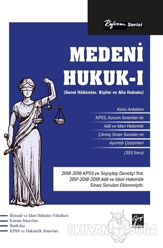 Reform Serisi Medeni Hukuk - 1 - Kolektif - Gazi Kitabevi - Sınav Kita