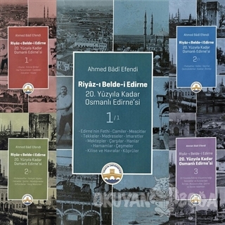 Riyaz-ı Belde-i Edirne Seti (5 Cilt Takım) (Ciltli) - Ahmed Badi Efend