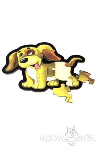 Sarı Köpek Ahşap Puzzle 14 Parça