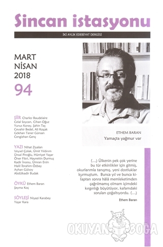 Sincan İstasyonu Edebiyat Dergisi Sayı: 94 Mart - Nisan 2018 - Kolekti