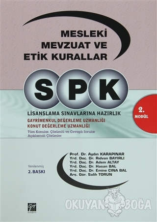 SPK 2. Modül - Mesleki Mevzuat ve Etik Kurallar - Aydın Karapınar - Ga