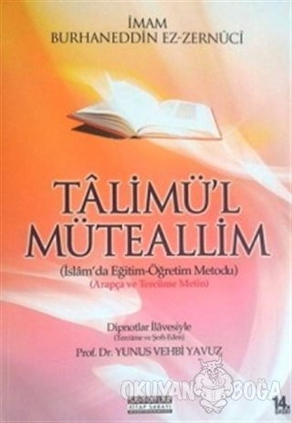 Talimü'l Müteallim - İmam Burhaneddin Ez-Zernuci - Sahhaflar Kitap Sar