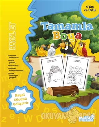 Tamamla Boya 3 - Hayal Et - Kolektif - Mavi Panda Yayınları