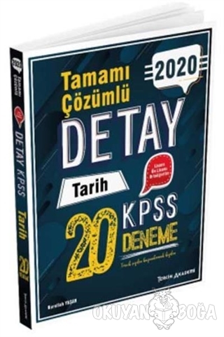 Tercih Akademi Yayınları KPSS Detay Tarih Tamamı Çözümlü 20 Deneme - N