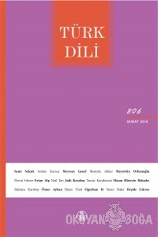 Türk Dili Dergisi Sayı: 806 Şubat 2019 - Kolektif - Türk Dil Kurumu Ya