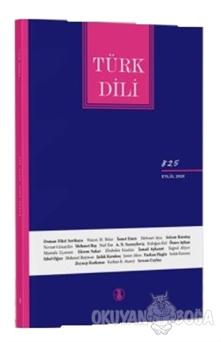Türk Dili Dergisi Sayı: 825 Eylül 2020 - Kolektif - Türk Dil Kurumu Ya