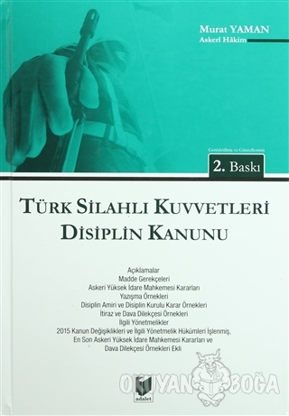 Türk Silahlı Kuvvetleri Disiplin Kanunu (Ciltli) - Murat Yaman - Adale