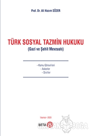 Türk Sosyal Tazmin Hukuku - Ali Nazım Sözer - Beta Yayınevi