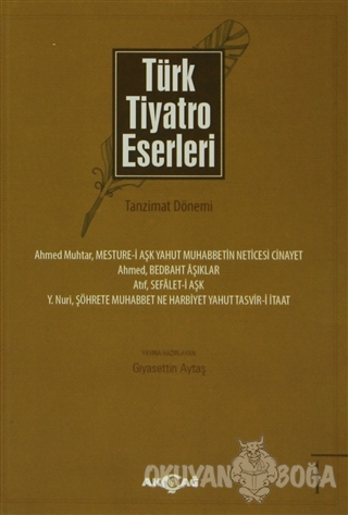 Türk Tiyatro Eserleri - Tanzimat Dönemi (5 Kitap Takım)