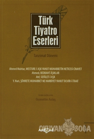 Türk Tiyatro Eserleri - Tanzimat Dönemi (5 Kitap Takım) - Kolektif - A