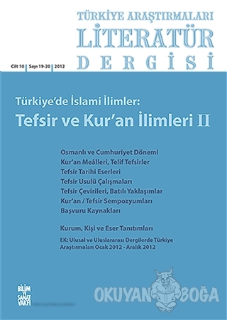Türkiye Araştırmaları Literatür Dergisi Cilt 10 Sayı: 19-20 - Kolektif