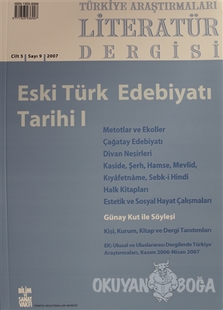 Türkiye Araştırmaları Literatür Dergisi Cilt 5 Sayı: 9 - Kolektif - Bi