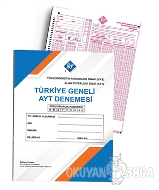 Türkiye Geneli Optikli AYT Denemesi - Kolektif - KR Akademi Yayınları