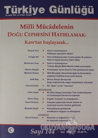 Türkiye Günlüğü Sayı: 144 Güz 2020 - Kolektif - Cedit Neşriyat