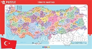 Blue Focus Türkiye Haritası (Büyük Boy) – Puzzle