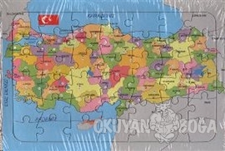 Türkiye Haritası Yapbozlu 25 x 35 - - Azim Dağıtım