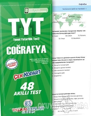 TYT Coğrafya Çek Kopart Akıllı Test - Kolektif - Puan Akademi