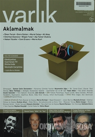 Varlık Aylık Edebiyat ve Kültür Dergisi Sayı: 1275 - Aralık 2013 - Öme