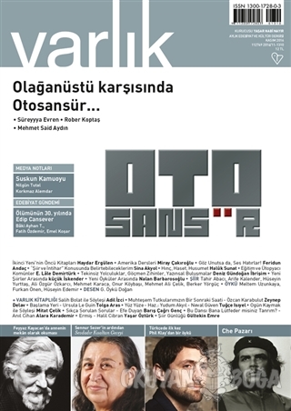 Varlık Aylık Edebiyat ve Kültür Dergisi Sayı: 1310 - Kasım 2016 - Kole