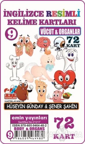 Vücut ve Organlar - İngilizce Resimli Kelime Kartları 9 - Hüseyin Günd