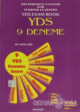 YDS 9 Deneme - Yavuz Çelik - Kurmay Yayınları