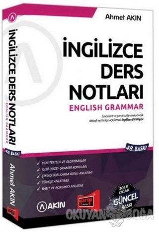 YDS İngilizce Ders Notları English Grammar - Ahmet Akın - Akın Yayıncı