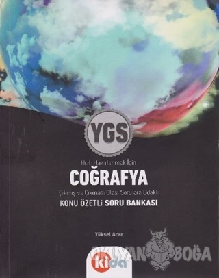 YGS Coğrafya Konu Özetli Soru Bankası - Yüksel Acar - Kida Kitap
