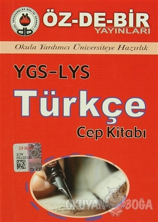YGS-LYS Türkçe Cep Kitabı - Kolektif - Öz-De-Bir Yayınları