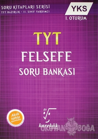 YKS TYT Felsefe Soru Bankası 1. Oturum - Ahmet Sezgin - Karekök Yayınc