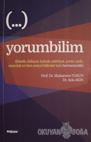 Yorumbilim - Muharrem Tosun - Değişim Yayınları - Ders Kitapları