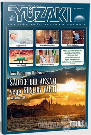 Yüzakı Aylık Edebiyat, Kültür, Sanat, Tarih ve Toplum Dergisi Sayı: 19
