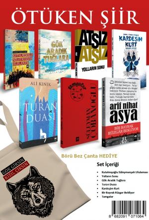 Ötüken Şiir Seti (7 Kitap) Börü Bez Çanta Hediyeli