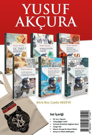 Ötüken Yusuf Akçura Seti (6 Kitap) Börü Bez Çanta Hediyeli
