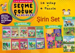 1. ve 2. Sınıflar İçin Şirin Eğitim Seti 14 Kitap + 4 Yapboz