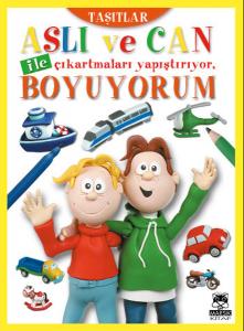 Aslı ve Can İle Çıkartmaları Yapıştırıyor, Boyuyorum Taşıtlar