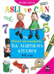 Aslı ve Can İle Görsel Okumalarla İlk Alıştırma Kitabım Pembe Kitap