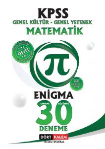 Dört Kalem Enigma Tamamı Çözümlü 30 Kpss Matematik Denemesi