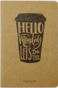 Elas Paper Coffee Monday Kraft Notebook