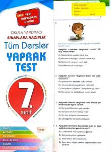 Element 7. Sınıf Tüm Dersler Yaprak Test