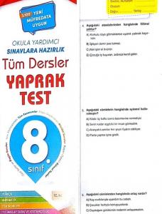 Element 8. Sınıf Tüm Dersler Yaprak Test