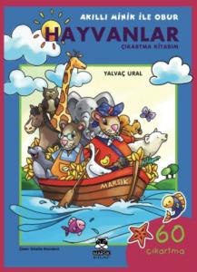 Hayvanlar Çıkartma Kitabım Akıllı Minik İle Obur Dizisi