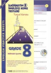İköğretim 8 İngilizce Konu Testleri English Practice Sheets