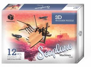 Pershang 3D Ahşap 2 Kanatlı Uçak Puzzle