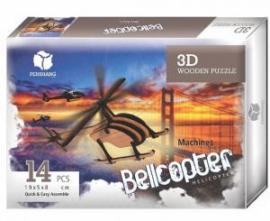 Pershang 3D Ahşap Bel Helikopteri Puzzle