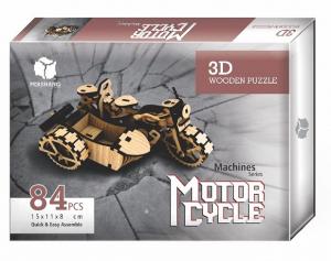 Pershang 3D Ahşap Taksi Motoru Puzzle