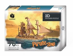 Pershang 3D Ahşap Yelkenli Gemi Puzzle
