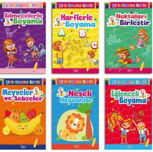 Şirin Boyama Seti (6 Kitap Takım)